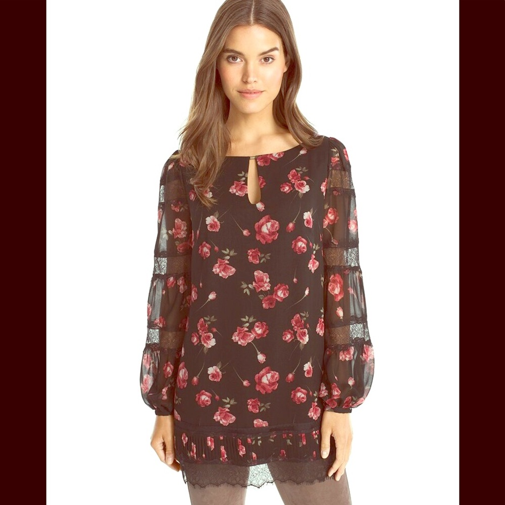 WHBM Lace Trim Tunic